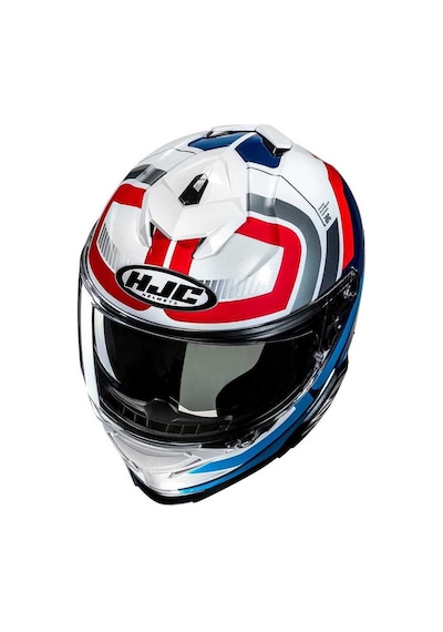 Hjc İ71 Vız Mc21 Kapalı Kask Beyaz - Kırmızı - Mavi