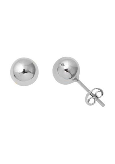 Bilezikci 14 Ayar Beyaz Altın Top Küpe 8 mm. KP85951