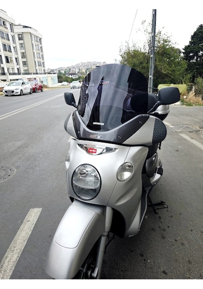 Motocam Aprilia Scarabeo 500 Ön Cam 49cm 2003-2008 Model Siyah Renkli 4mm