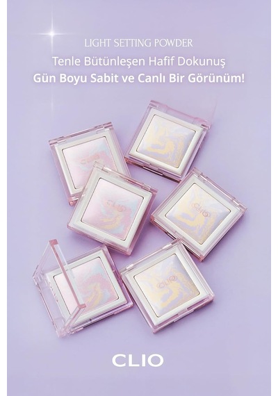 Ton Eşitleyici & Sabitleyici, İnce Yapılı, Işıltılı Pudra Light Setting Powder 01 Lavender Wave Diğer