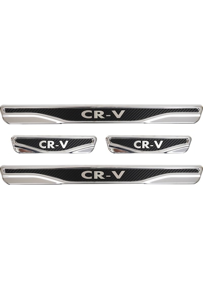 Honda Cr-v Uyumlu Kapı Eşiği Karbon Krom 4 Parça