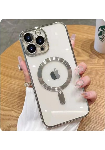 Apple Uyumlu iPhone 13 Pro Kilif Kamera Korumali Magsafe Parlak Luxury 563535422