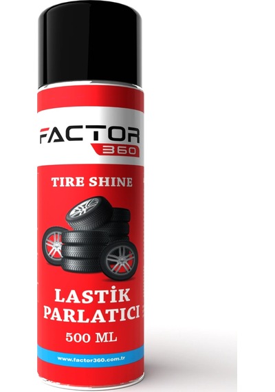 Factor360 Otomobil Araç Lastik Parlatıcı Aerosol 500 Ml