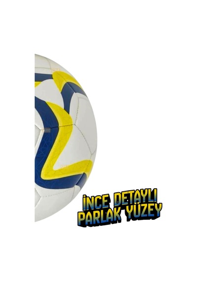 Fenerbahçe Wave Serisi Lisanslı 32 Panel Dikişli 5 Numaralı Parlak Futbol Topu