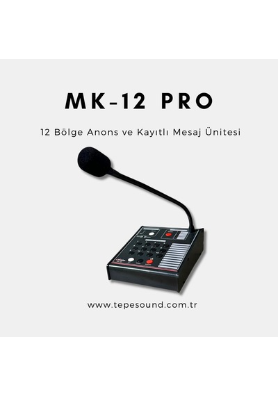 Mz - 12 Pro Acil Anons Sistemi Tepesound