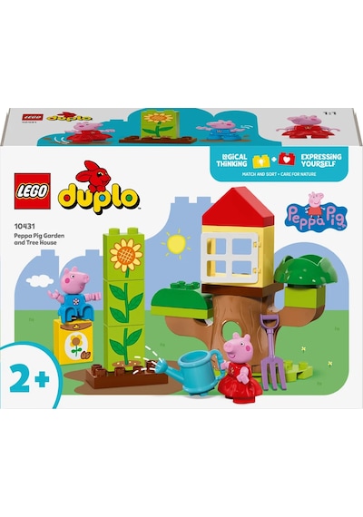 LEGO® DUPLO® Peppa Pig Bahçe ve Ağaç Ev 10431 - 2+ Eğitici Oyuncak Yapım Seti (20 Parça)