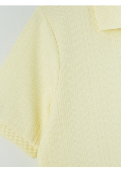 Lcwaıkıkı Classic Sarı Polo Yaka Strüktürlü Erkek Tişört