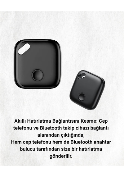 Techmrt Apple iOS & Android Uyumlu Smart Tag Uzun Pil Ömrü Bul Uygulaması İle Entegre Akıllı Takip Cih