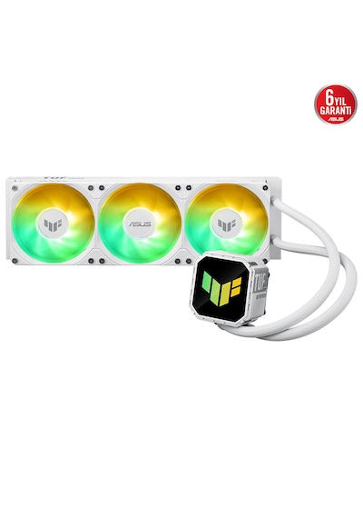 Asus Tuf Gaming Lc Iıı 360 Argb White Edition 360mm Intel-amd Uyumlu Işlemci Sıvı Soğutucu 120MM FAN