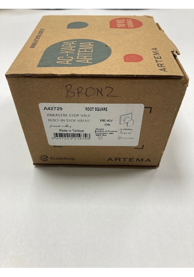 VitrA Loop R 7400680 Bronz Kumanda Paneli & Ankastre Stop Va Bronz