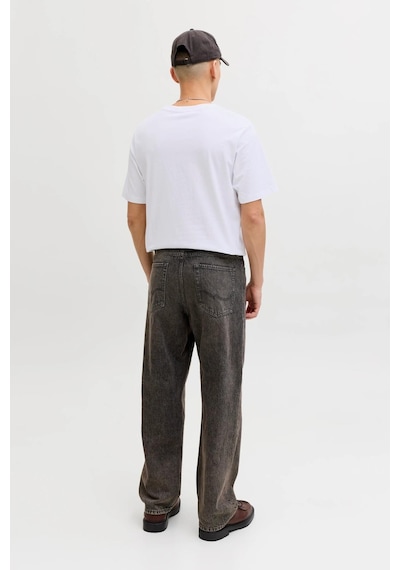 Jack & Jones Jorcatskılls Front Baskılı Erkek Tişört Bisiklet Yaka Kısa Kollu Beyaz
