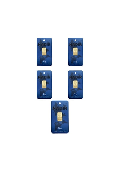 Nadirgold 5 Gr Külçe Altın 1gr X 5 Adet