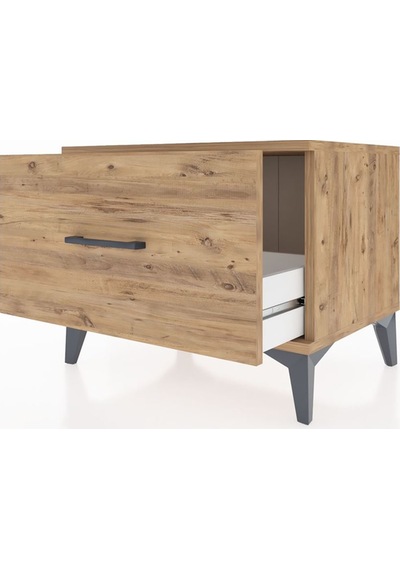 Hyperion Komodin Tek Çekmeceli 60x44x48 Çam-çam Çam