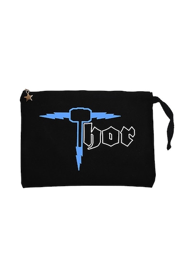Thor Stormbreaker Siyah Clutch Astarlı Cüzdan / El Çantası Siyah