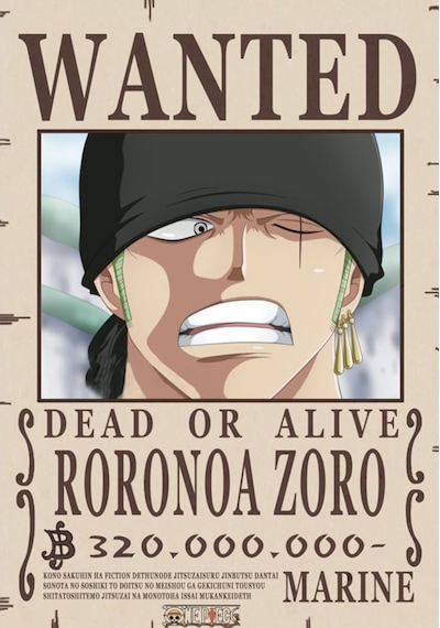 Renkselart- One Pıece Wanted Poster - 001