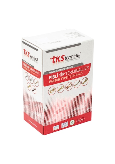 Ayt Sarı Tks-4 Pabuç 5.20 Mm Topraklama 250 Lik Paket Kablo Ucu Kablo Papuç