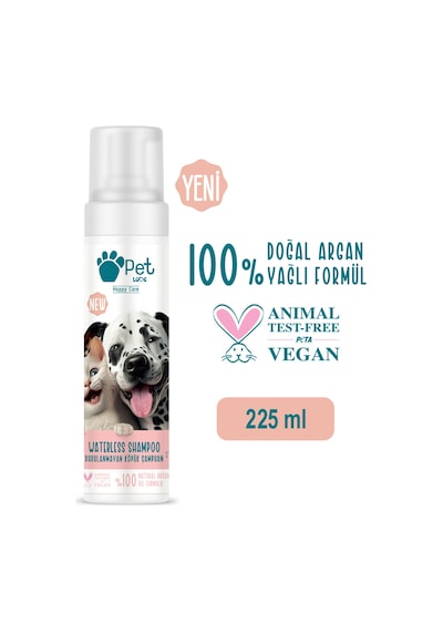 3 Adet Petlove Köpük Şampuan Çilek 225ml