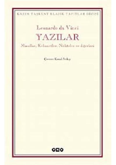 Yazılar - Masallar Kehanetler Nükteler ve Diğerleri - Leonardo da Vinci - Yapı Kredi Yayınları