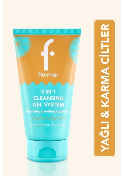 Flormar Karma & Yağlı Cilt için Partiküllü Yüz Temizleyici (Turunçgil) - Cleansing Gel - 000 - 8690604557165 150 ML