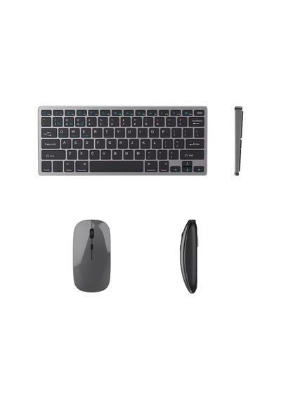 Ers Sessiz Kullanım Sunan Bluetooth Klavye Mouse Seti Çoklu Cihaz Uyumlu Diğer