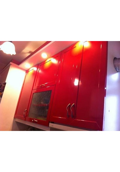 Parlak Kırmızı Yapışkanlı Kaplama Folyosu 122 Cm X 4 Mt