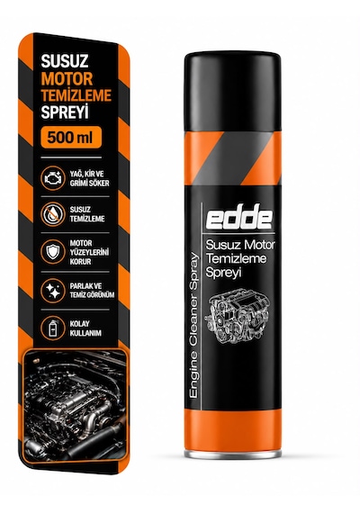 Edde Araba Araç Oto Susuz Motor Temizleyici Sprey 500 Ml Oto Bakım Ürünleri Oto Detailing