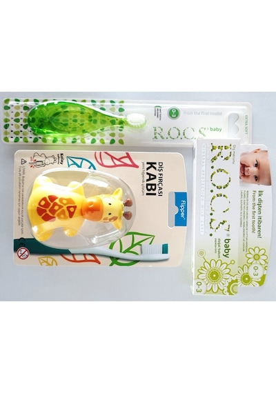 Rocs Baby Diş Macunu+Diş Fırçası Ve Fırça Kabı
