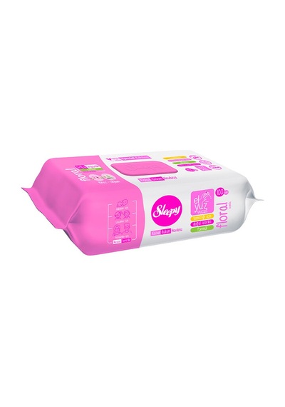 4 Adet Sleepy Kişisel Bakım Havlusu Floral 100'lü Diğer