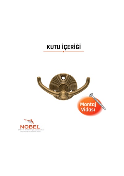 Fonksi Yonel Askı, Metal Vestiyer Askısı, 59 Gr, Dolap Ve Duvar Askılığı, Anti K Sari Vidalı