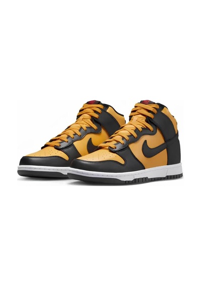 Nike Dunk High Retro University Gold And Black Unisex Sneaker Ayakkabı Siyah Sarı