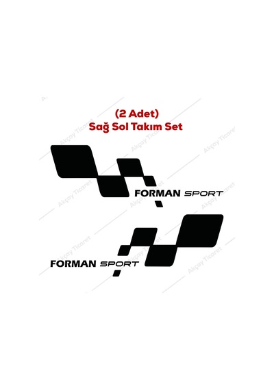 Forman Sticker Skoda Forman Kapı Altı Sticker Oto Sticker