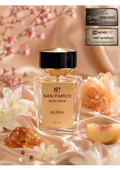 San Parco Aura Edp 50 Ml Kadın Parfüm - Meyvemsi, Çiçeksi Ve Amber Kalıcı Kadın Parfümü Çiçek - Meyve