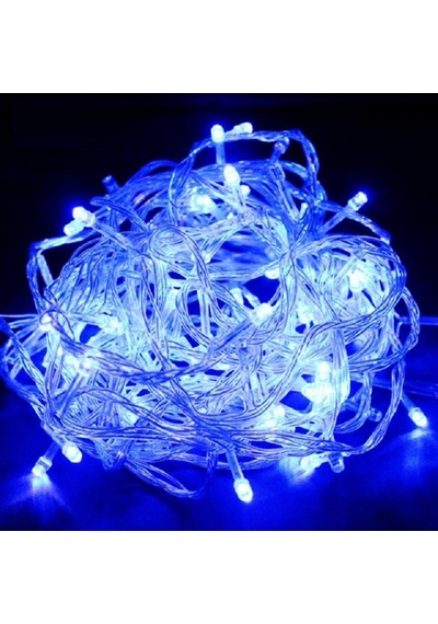 10 Metre Mavi Led Işık Mavi İp Led Işık Kablo Işık 220v Fişli Işık Dekorasyon Işığı Mavi Noel Işığı Gün Işığı