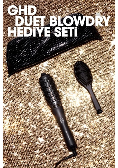 Duet Blowdry 2’Si 1 Arada Saç Şekillendirme Hediye Seti (Tarak + Isıya Dayanıklı Kılıf)