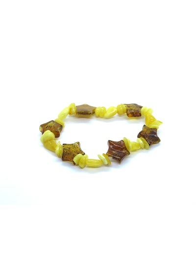 Ambergold Kehribar Bileklik Damla Kehribardan Blk0527