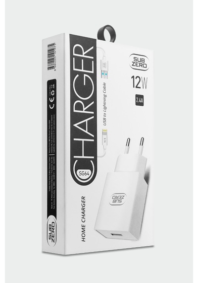 Subzero Sg64 12w 2.4a Ligtning Ev Şarj Aleti Beyaz