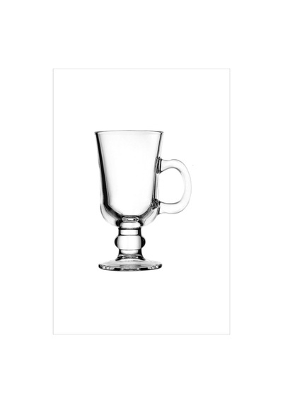 4'lü Kulplu Cam Latte Cappuccino Macchiato Nescafe Irish Coffee Kupası