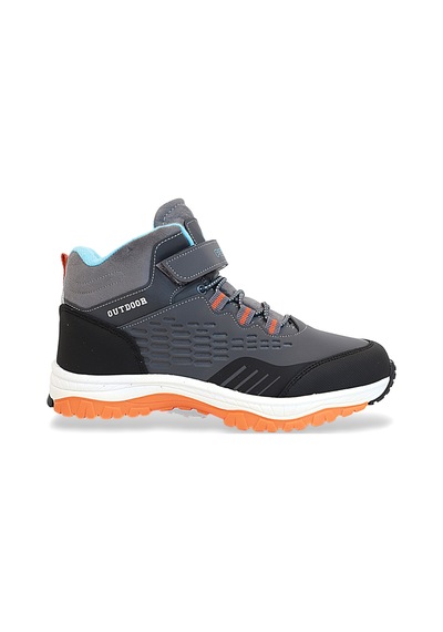 Kidessa 1767 Anatomik Tabanlı Bantlı Çocuk Trekking Spor Bot Gri Çok Renkli