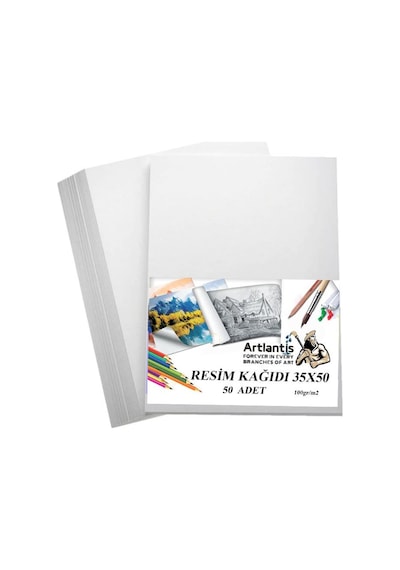 Resim Kağıdı 35x50 50 Li 100 gr 1 Paket 35*50 Resim Kartonu