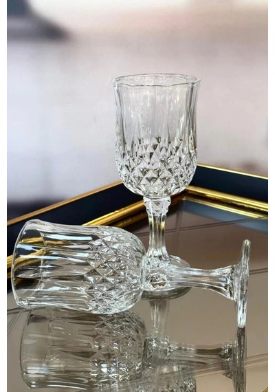 Chacha Home Şeffaf 6'lı Uzun Kristal Cam Bardak Seti Şeffaf