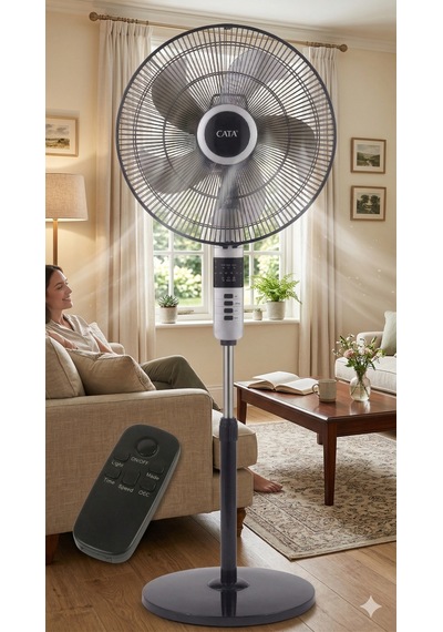 Cata Ct 3022 Everest 70w Kumandalı Ayaklı Vantilatör Bakır Motorlu 18"