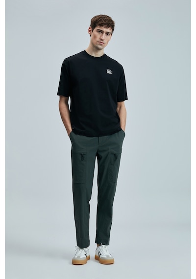 Lufian Nımbus Modern Grafik T- Shirt Siyah Siyah 111020251100100 Siyah