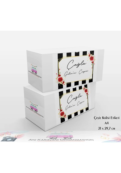 Çeyiz Kolisi Etiketi - Çk09 A5 - 14,8x21 Cm.