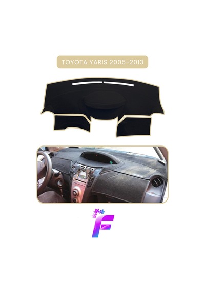 Toyota Yaris 2005-2013 Torpido Örtüsü Güneşten, Isıdan, Çatlamadan Korur Oto Aksesuar B61 Bej