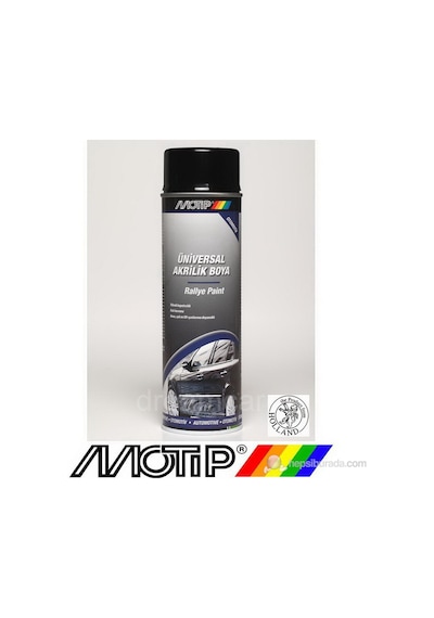Motip Universal Mat Siyah Akrilik Boya 500 Ml. Made In Holland 04