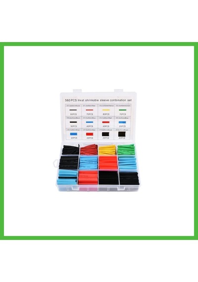 Vaveni 560 Parça Set Isıyla Daralan Makaron Kablo Koruyucu Kılıf Arz Standart