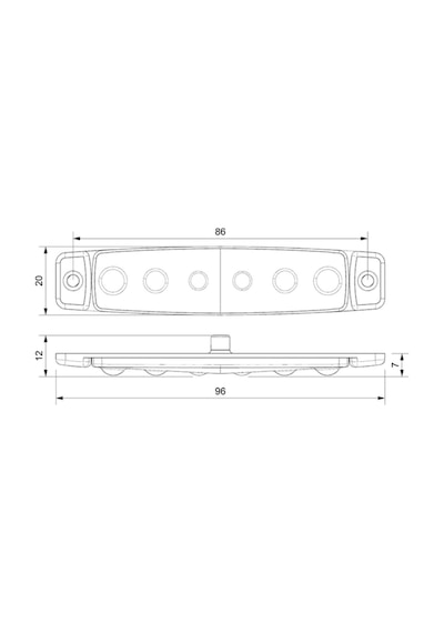 Ahmet Otomotiv 10 Adet Beyaz 6 Ledli Parmak Lamba 12v-24v