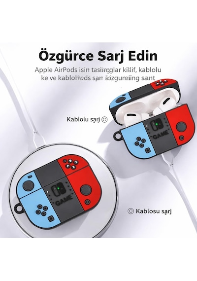 Oppo İle Uyumlu Enco Air 3 Sert Kulaklık Kılıfı Yumuşak Soft Dokunuş Karakter Görünümlü Cartoon Kılıf Miks