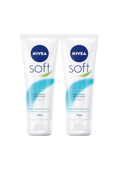 Nivea Soft Nemlendirici Bakım Kremi 2 x 75 ML