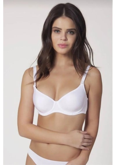Orkide 8100 Kadın Micro Büyük Beden Toparlayıcı Soft Cup Sütyen Tekli Beyaz
